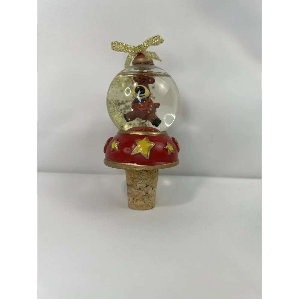 Vintage Disney Deer Christmas Wine‎ Cork Bottle Wood Stoppers